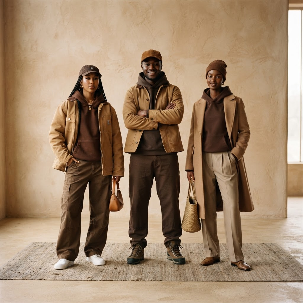 Models wearing MOTSWANA heritage streetwear